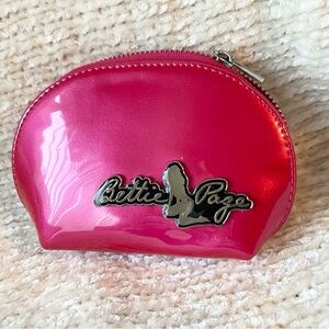 Bettie Page Patent Zippered Pouch